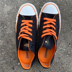 Orange and Black Converse